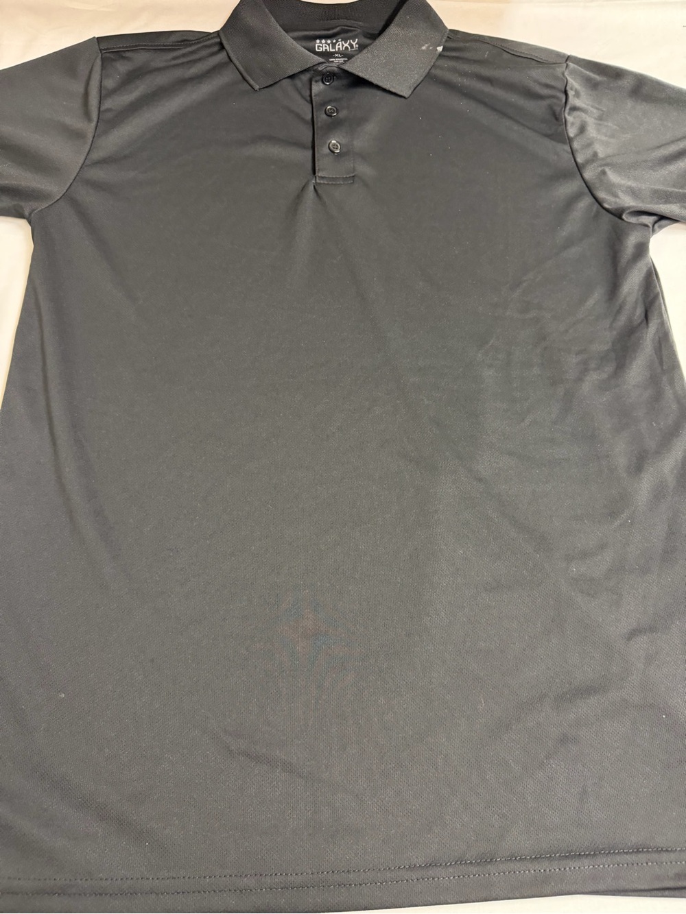 Galaxy By Harvic Black Men’s Polo Shirt